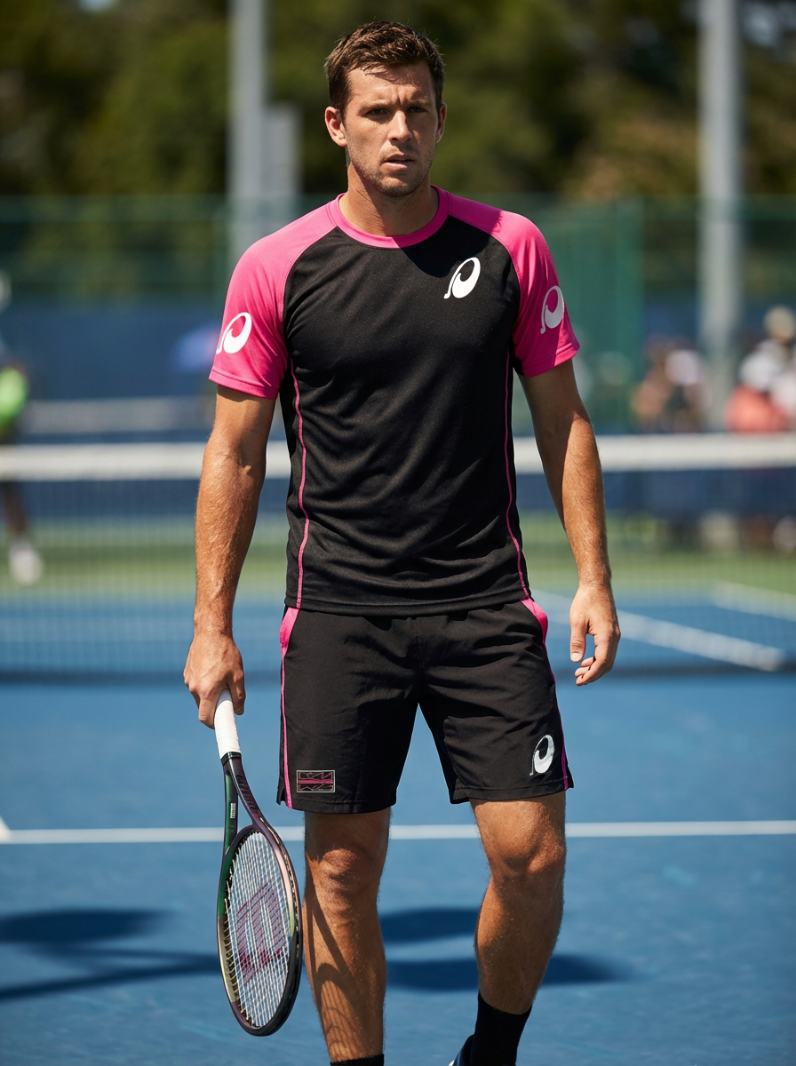 ATP Black Pink Men’s Tennis Set