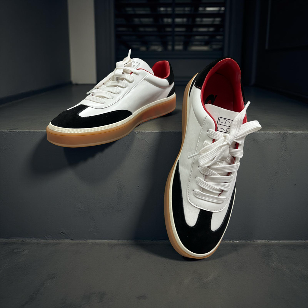 Premium Urban Performance Sneaker White/Black trim