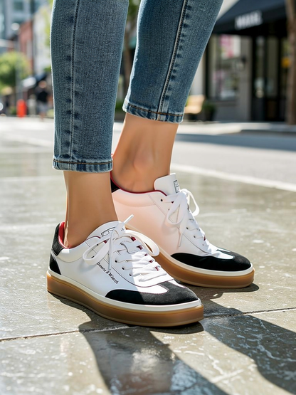 Premium Urban Performance Sneaker White/Black trim